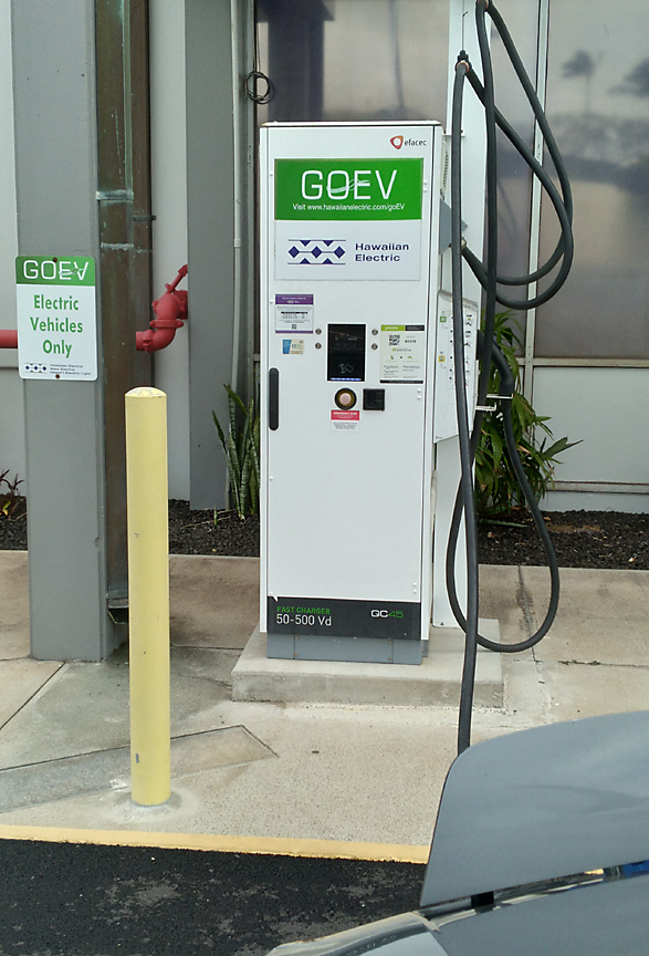 EV electric charge station on Maui